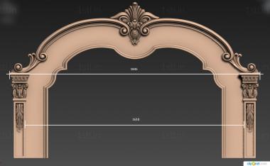 Headboard (SK_0498) 3D model for CNC machine