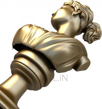 Statuette (STK_0038) 3D model for CNC machine