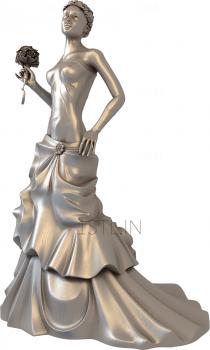 Statuette (STK_0042) 3D model for CNC machine