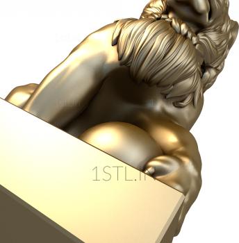 Statuette (STK_0061) 3D model for CNC machine