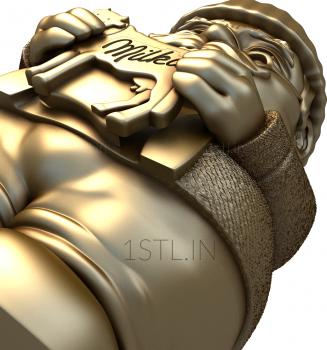 Statuette (STK_0170) 3D model for CNC machine