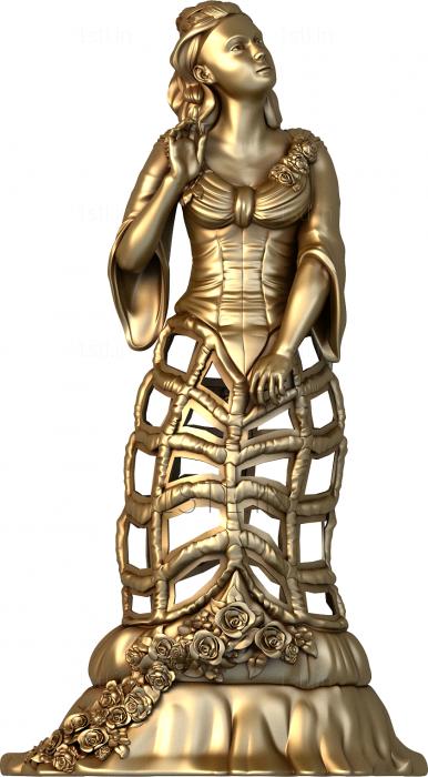 Statuette (STK_0214) 3D model for CNC machine