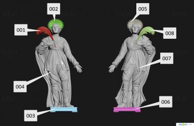 Statuette (STK_0271) 3D model for CNC machine