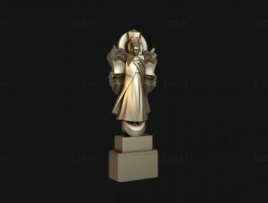 Statuette (STK_0274) 3D model for CNC machine