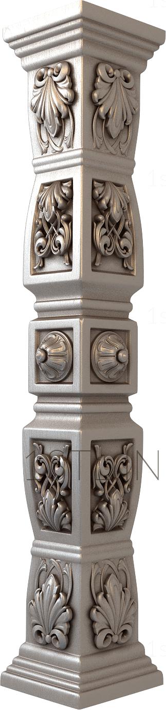 Church pillar (SC_0045) 3D model for CNC machine