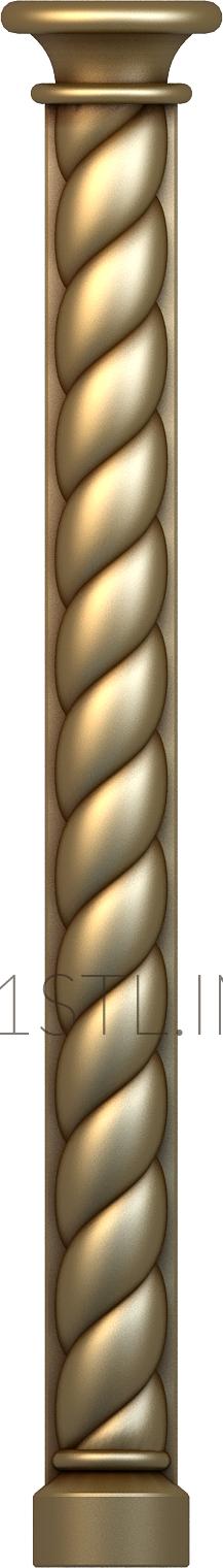 Church pillar (SC_0050) 3D model for CNC machine