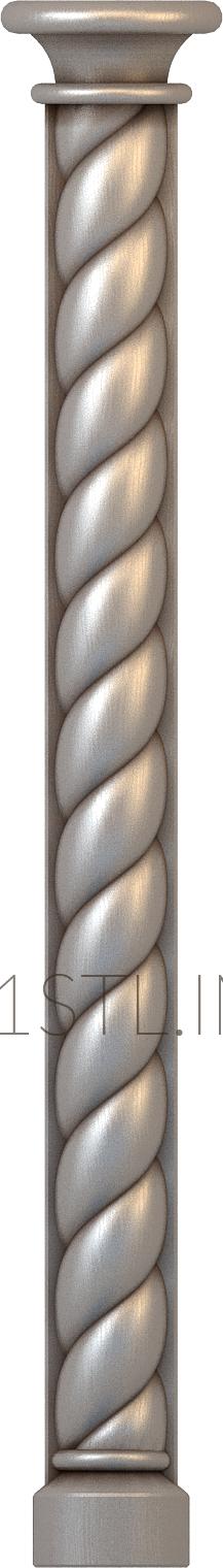 Church pillar (SC_0050) 3D model for CNC machine