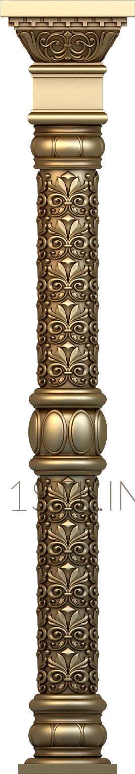 Church pillar (SC_0055) 3D model for CNC machine