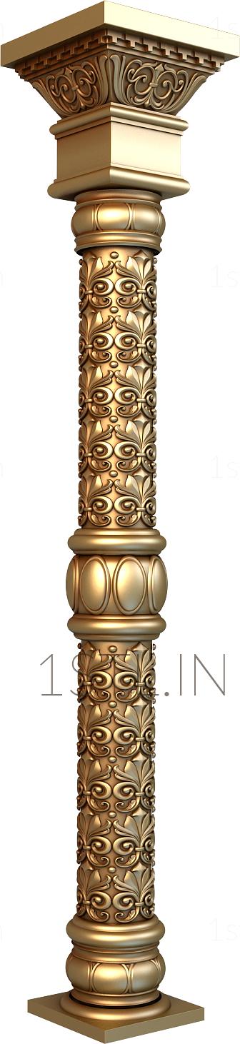 Church pillar (SC_0055) 3D model for CNC machine