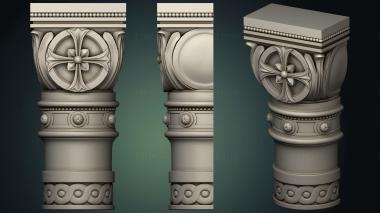 Church pillar (SC_0115) 3D model for CNC machine