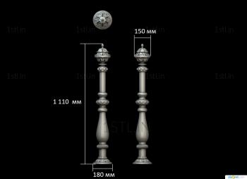 Pillar (ST_0274) 3D model for CNC machine