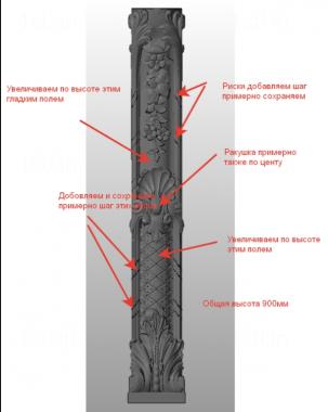 Pillar (ST_0305) 3D model for CNC machine