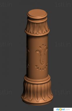 Pillar (ST_0310) 3D model for CNC machine