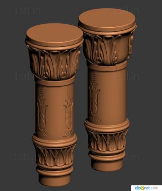 Pillar (ST_0311) 3D model for CNC machine