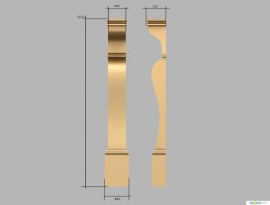 Pillar (ST_0317) 3D model for CNC machine