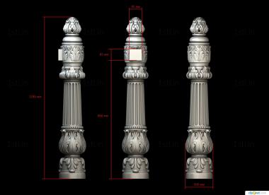 Pillar (ST_0325) 3D model for CNC machine