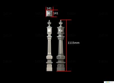 Pillar (ST_0332) 3D model for CNC machine