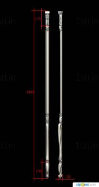 Pillar (ST_0334) 3D model for CNC machine