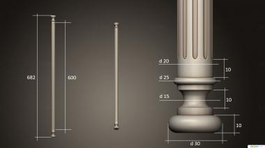 Pillar (ST_0353) 3D model for CNC machine