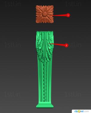 Pillar (ST_0383) 3D model for CNC machine