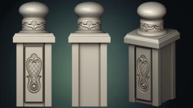 Pillar (ST_0385) 3D model for CNC machine