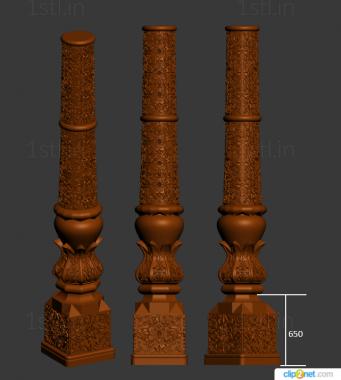 Pillar (ST_0401) 3D model for CNC machine