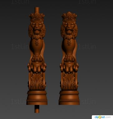 Pillar (ST_0409) 3D model for CNC machine