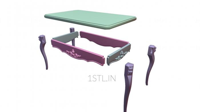 टेबल (STL_0179) सीएनसी मशीन के लिए 3D मॉडल