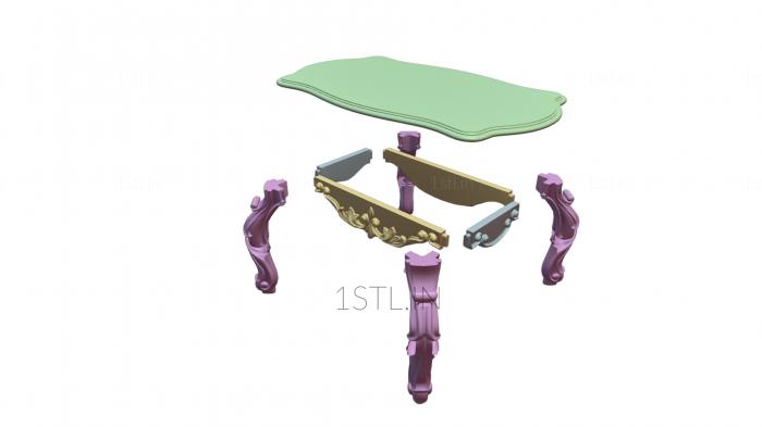 टेबल (STL_0211) सीएनसी मशीन के लिए 3D मॉडल