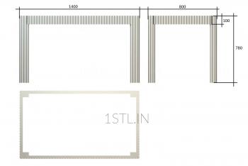 Tables (STL_0290) 3D model for CNC machine