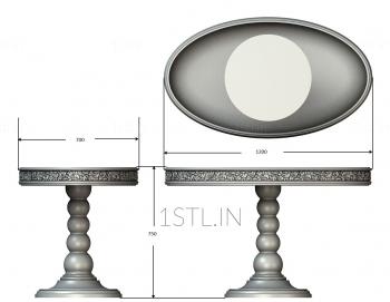 Tables (STL_0291) 3D model for CNC machine