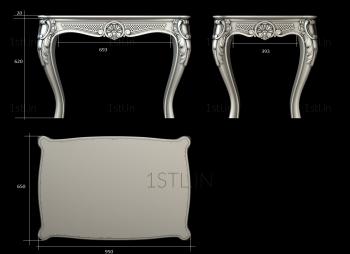 Tables (STL_0323) 3D model for CNC machine