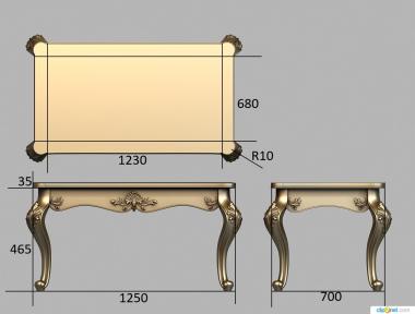 Tables (STL_0413) 3D model for CNC machine