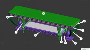 Tables (STL_0457) 3D model for CNC machine