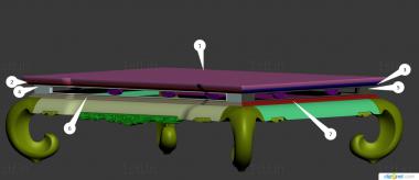 Tables (STL_0461) 3D model for CNC machine