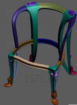 Chair (STUL_0023) 3D model for CNC machine