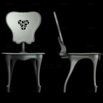 Chair (STUL_0024) 3D model for CNC machine