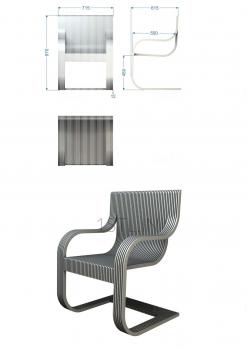 Chair (STUL_0057) 3D model for CNC machine