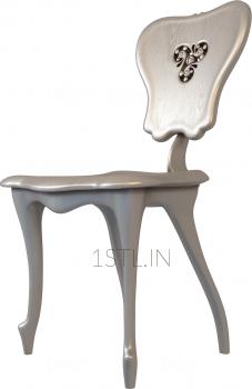 Chair (STUL_0125) 3D model for CNC machine