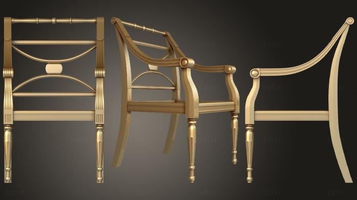 Chair (STUL_0131) 3D model for CNC machine