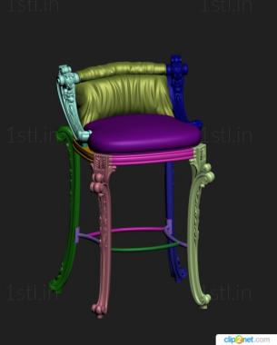 Chair (STUL_0136) 3D model for CNC machine