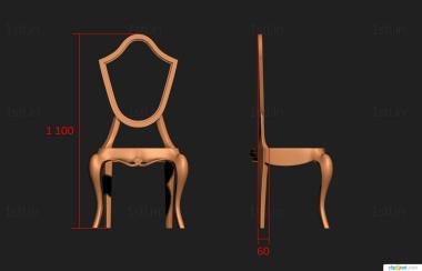 Chair (STUL_0139) 3D model for CNC machine