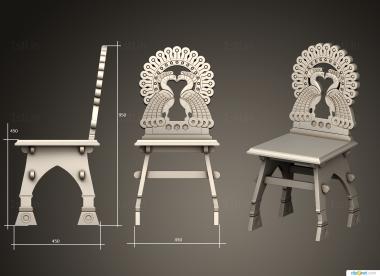 Chair (STUL_0148) 3D model for CNC machine