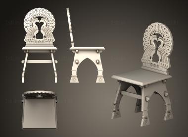 Chair (STUL_0148) 3D model for CNC machine