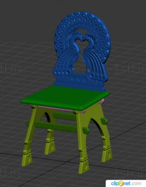 Chair (STUL_0148) 3D model for CNC machine