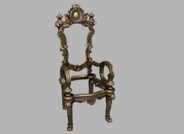 Chair (STUL_0154) 3D model for CNC machine