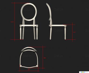 Chair (STUL_0157) 3D model for CNC machine