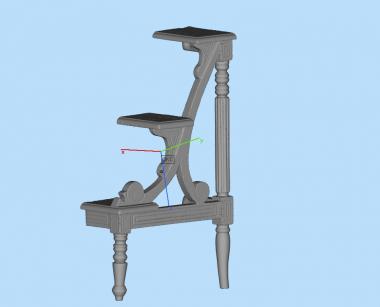 कुर्सी (STUL_0162) सीएनसी मशीन के लिए 3D मॉडल