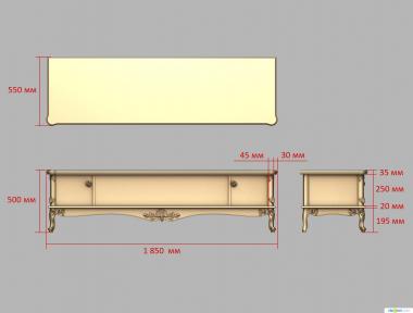 Stand (TM_0145) 3D model for CNC machine