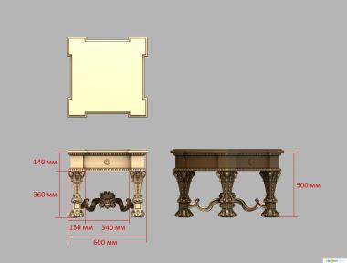 Stand (TM_0146) 3D model for CNC machine